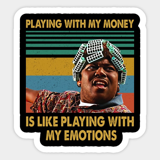 Friday Playing With My Money Is Like Sticker by Anthropomorphic